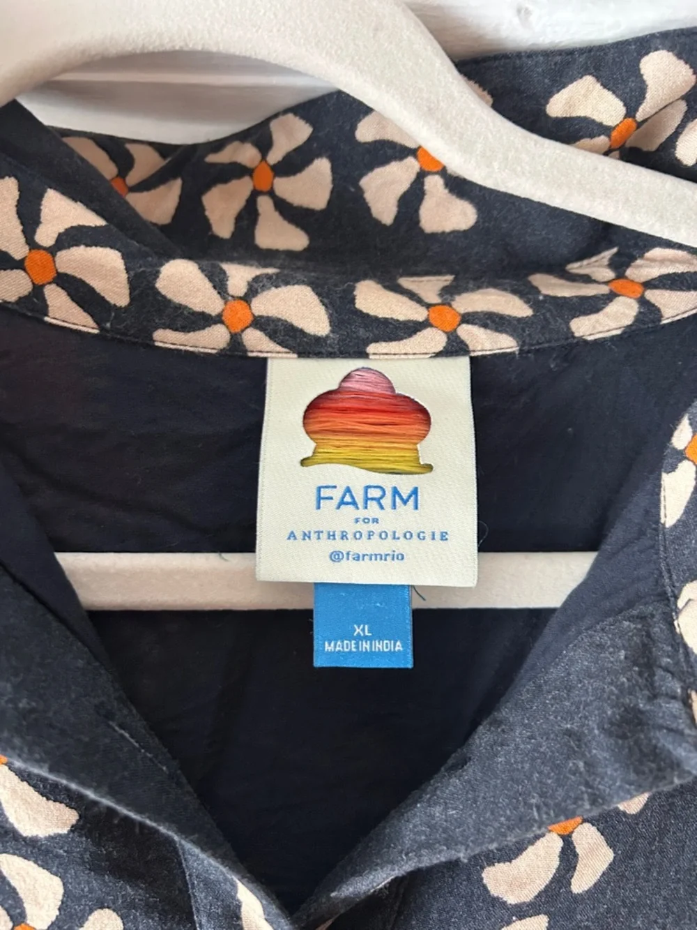 Farm Rio Anthropology button down floral shirt dress - Picture 5 of 6